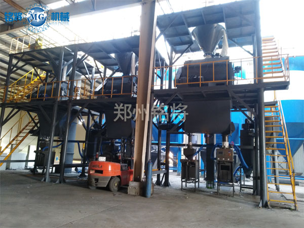 年產20萬噸干粉砂漿生產線案例分享，吉林雙贏涂料有限公司